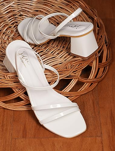 Image of JM LOOKS Fashion Women Stylish Casual Block Heel Sandal Fancy Solid Comfortable Sole For Womens & Girls