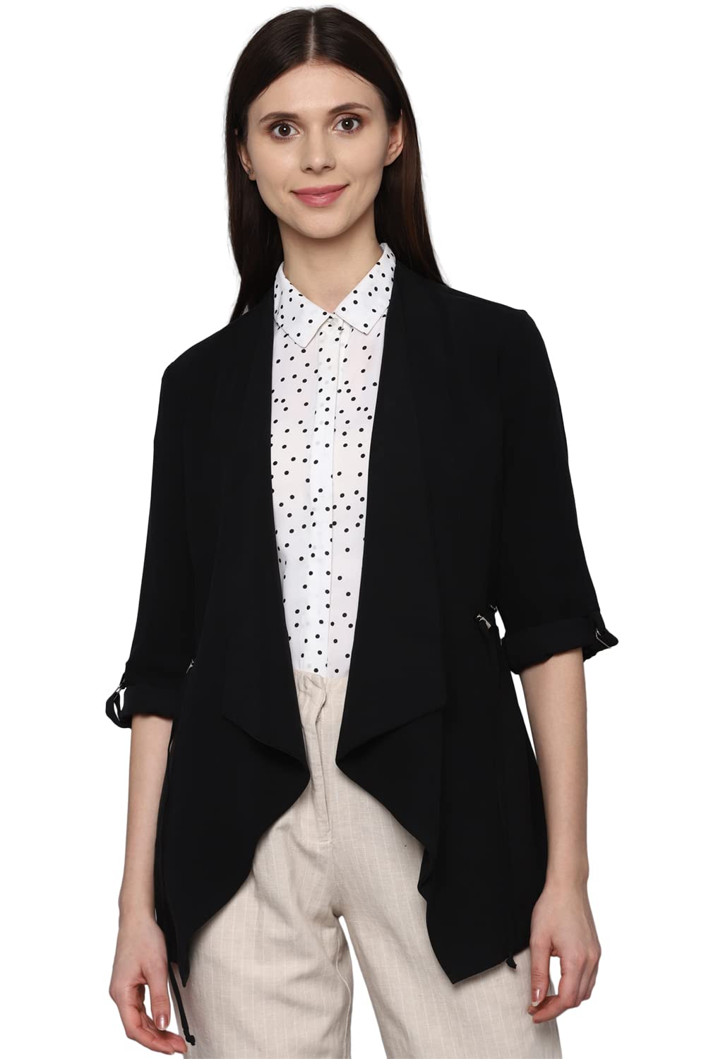 allen solly Polyester Women Mid Thigh Jacket-picture-12