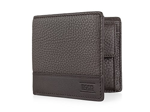 Preisvergleich Produktbild BOSS Herren-Geldbörse "Aspen 4 cc coin", Dunkelbraun