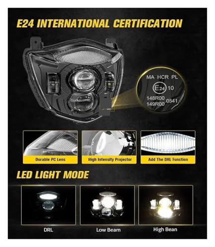 Phare avant moto LED assembler pour remplacer l'optique XT660X