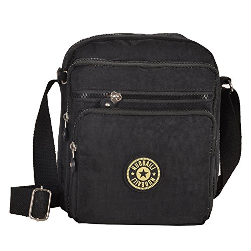 Sac d'épaule en tissu nylon pour femme style loisirs et messenger bag quotidien - Modèle B