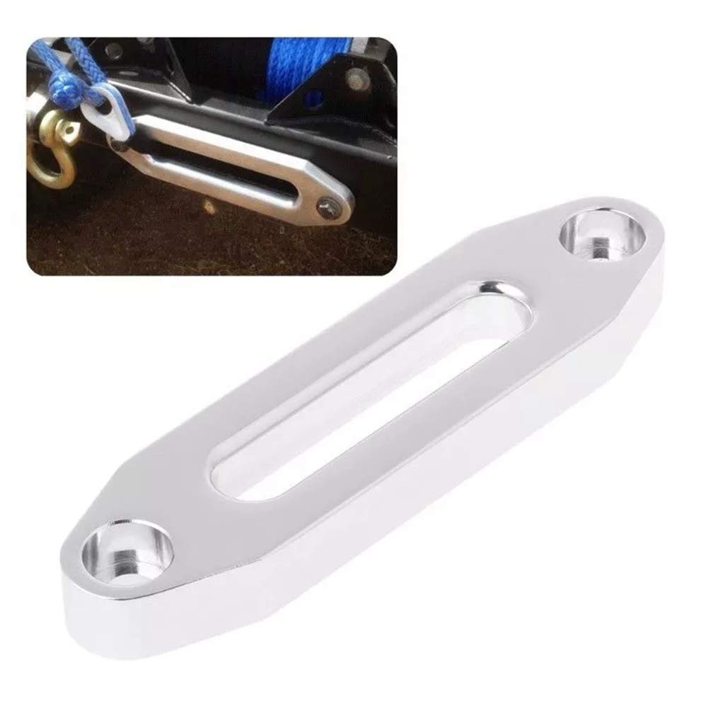 10 pollici Hawse Passacavi, guida per verricello universale Hawse Passacavi Billet Winch sintetico Corda per verricello Guida per cavo Guida in alluminio Porta per verricello 9000-12000 LBS