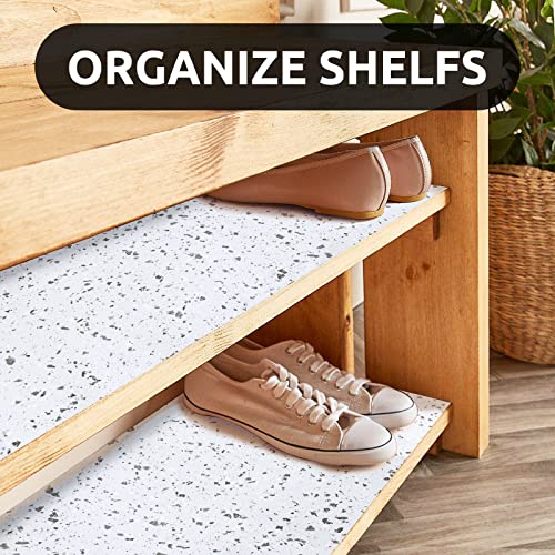 Ray Star 18X96 Inch Shelf Liner For Kitchen Cabinets, Non-Adhesive Cabinet Liner Washable, Pvc Drawer Liner For Dresser Non-Slip Bathroom (Stone)(5 Roll) #TOP2