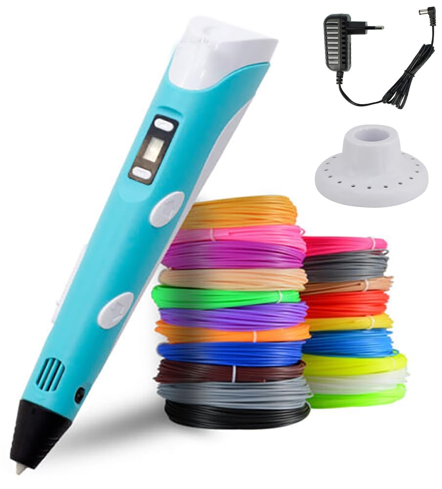 Imagine & Innovate 3D Pen with LCD Display & Filament Refills | Smart 3D Drawing Pen with Power Adapter | Arts, Crafts & STEM Learning Toy | Pack of 1-image-8