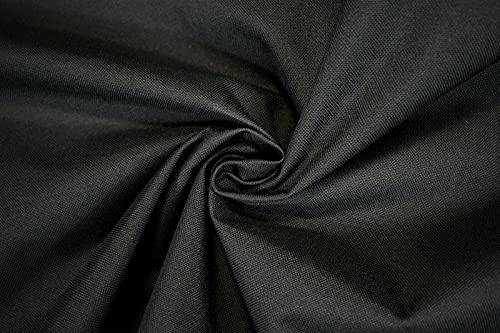 USA Fabric Store Cordura Fabric Black Nylon 1000D Waterproof Outdoor 60 inch Wide by The Yard DWR