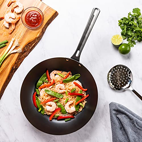 VIKING-Culinary-Blue-Carbon-Steel-Nonstick-Chef-Pan-12-Inch-Ergonomic-Stay-Cool-Handle-Grill-Oven-Safe-Works-on-All-Cooktops-including-Induction