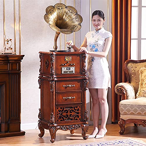 JRZTC Gramophone en Bois phonographe Gramophone Platine Vinyle Tourne-Disque Haut-parleurs contrôle du système stéréo 3… - Les Beatles, Paul McCartney, John Lennon, RIngo Starr, George Harrison JRZTC Gramophone en Bois phonographe Gramophone Platine Vinyle Tourne-Disque Haut-parleurs contrôle du système stéréo 3… – Image 3
