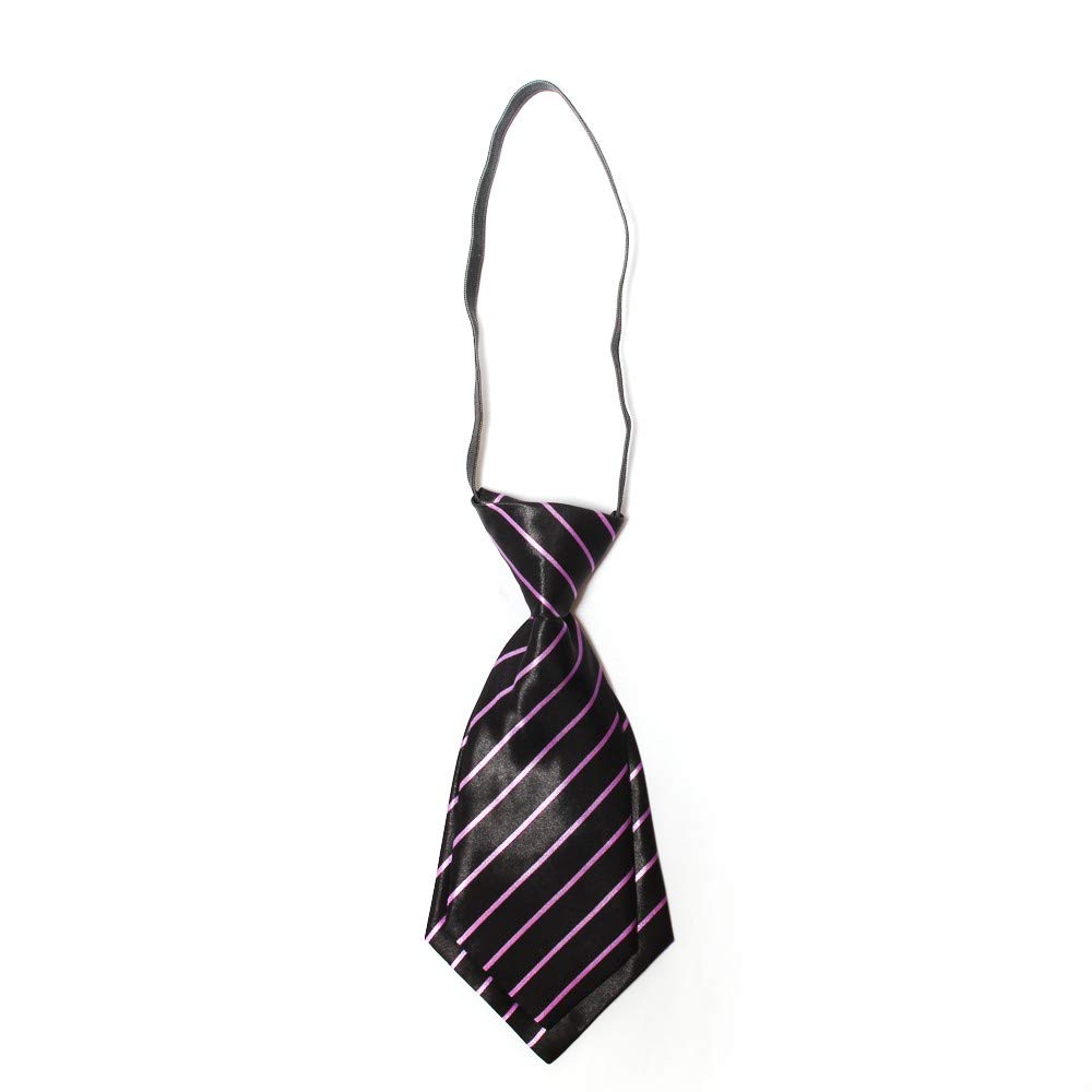 Little Hip BoutiqueLavender Thin Striped Black Tie for Boys (3-5 Years)