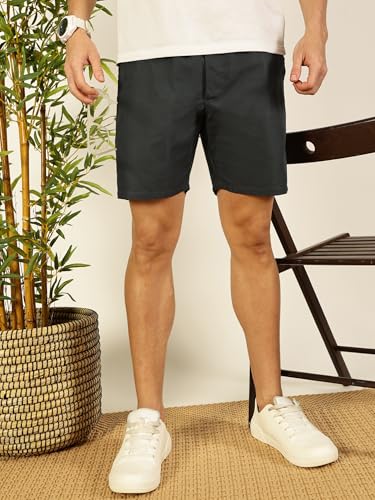 Image of Thomas Scott Men's | Solid | Chino Shorts | Regular Fit | 100% Cotton | Above Knee | Casual Short