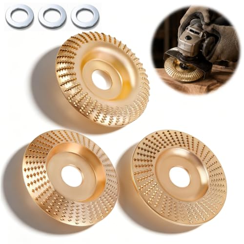 3 Piezas Muela Abrasiva para Trabajar la Madera Disco Radial Madera