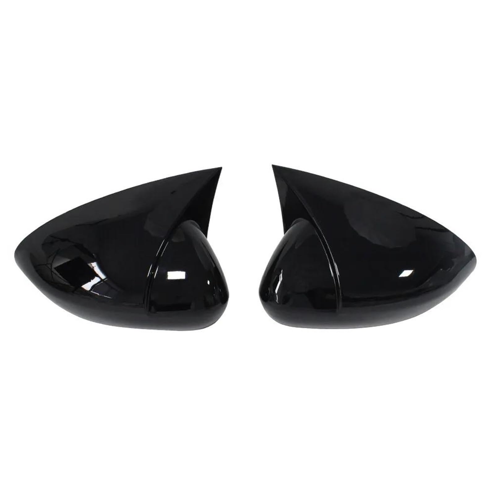 Yeskit Gloss Black For Fiat For Tipo For Egea 2015-2023 Car Sticker Rearview Side Mirror Cover Wing Cap Exterior Door Case Trim(Gloss Black)