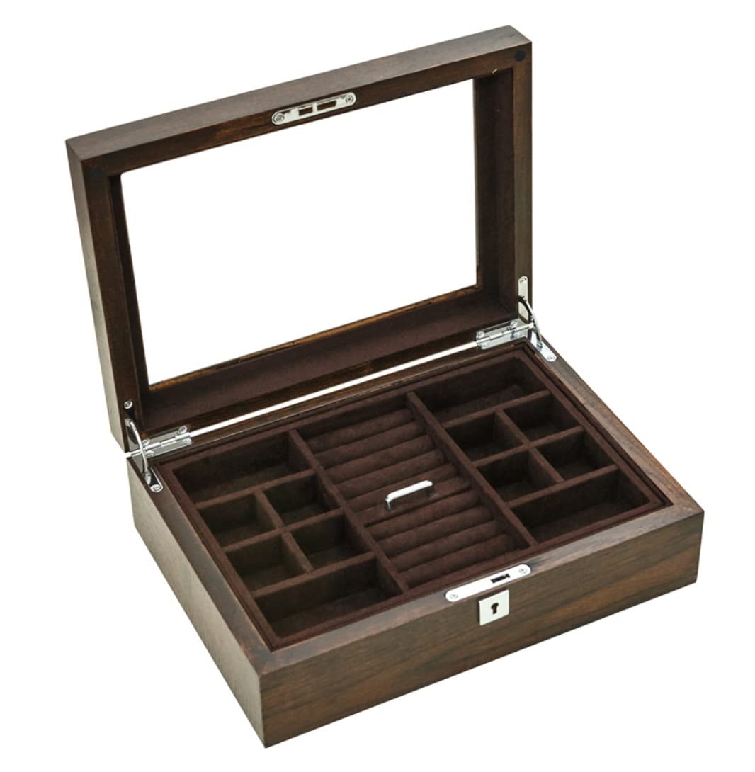 Jewelry Box With Lock And Key Jewelry Organizer Case For Women Necklace Earrings Rings Jewelry Accessory Organizer Jewelry
