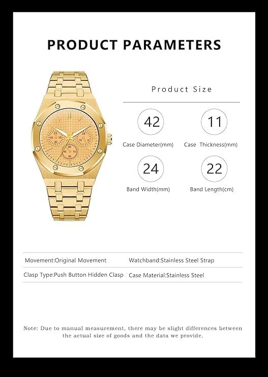 Image of Acnos Premium Brand Square Analog Multi Dial Multi Case Multi Belt Unisex Watch Women Men