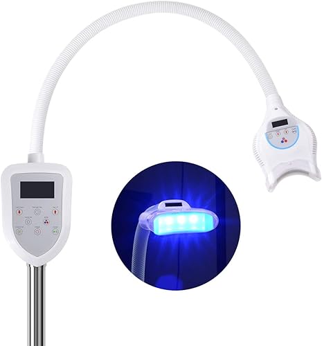 Miniatura 5 de 6 dientes del LED que blanquean la máquina que blanquea el acelerador frío con la lámpara azul de la luz roja