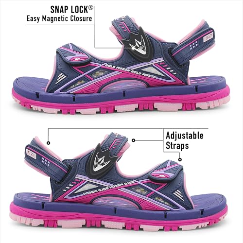Image of Gold Pigeon Shoes Easy SNAP LOCK Outdoor Water Kids Toddler Sandals for Girls & Boys. Everyday, Vocation, Pool, Summer, Beach Essentials.