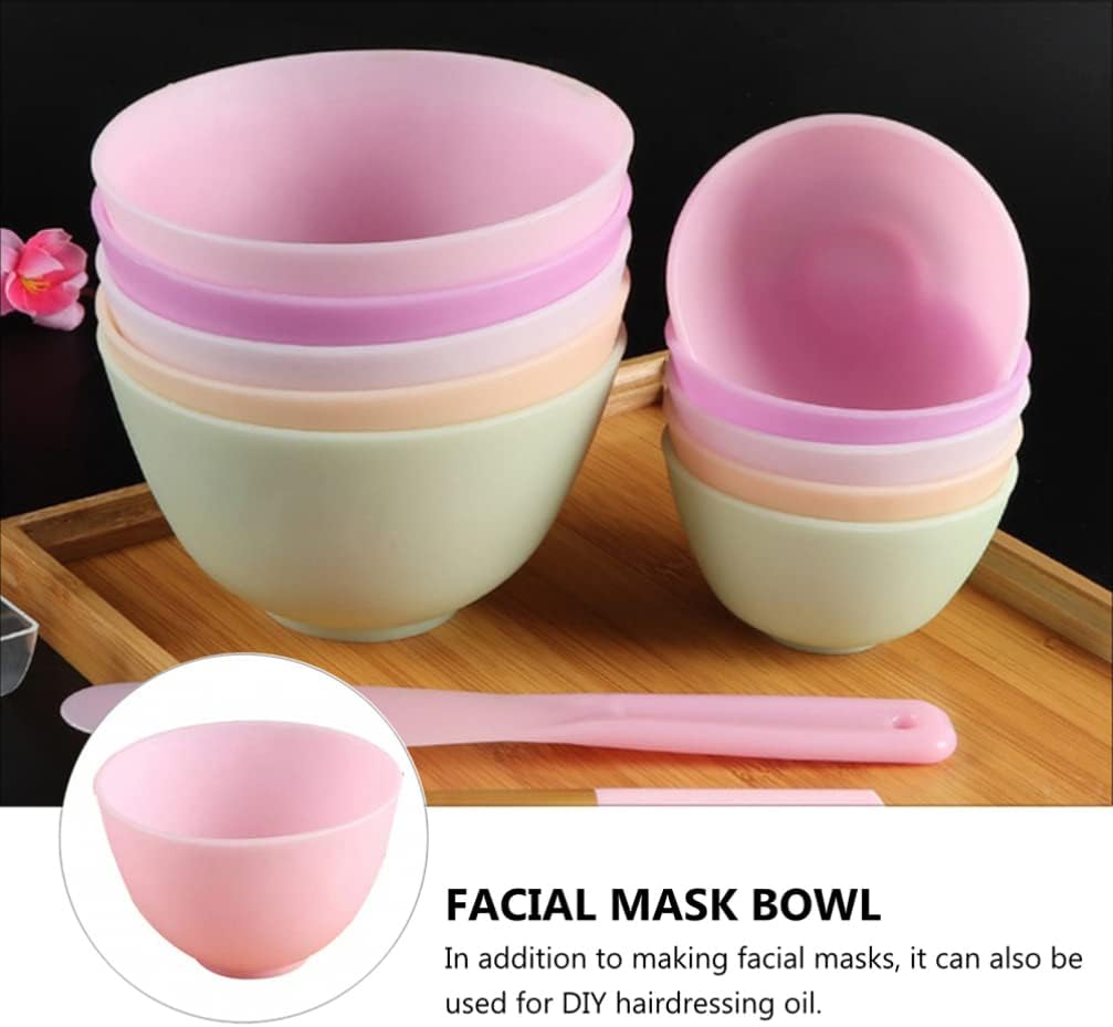 Cabilock Facial Kit 6PCS Silicone Face Mixing Bowl Facial Mud Bowl Cosmetic Mixing Bowl Hair Color Bowl Hair Coloring Dye Mixing Tint Bowls Condiment Bowls Face Mask Mixing Bowl Set : Beauty & Personal Care