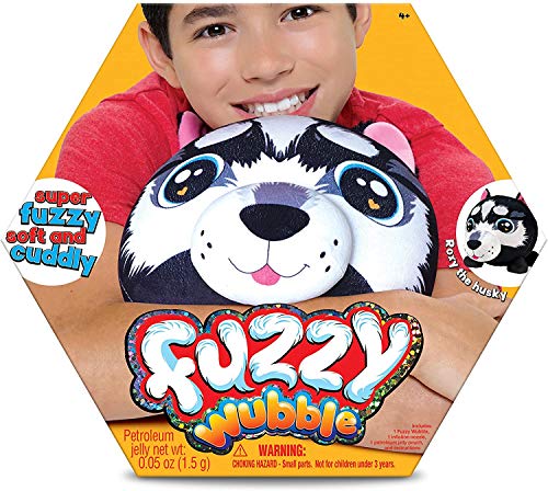 Fuzzy Wubble - Roxy the Dog - Wubble Balls on the Inside and Adorable Soft, Fuzzy Plush Animals on the Outside - Inflatable Squishy Toys for Kids to Cuddle and Bounce