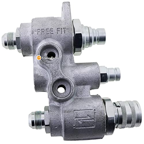 FridayParts 48mm 4BD4FH Hydraulic Coupler Block 7246783 Compatible for Bobcat Skid Steer Loade S175 S205 S250 T250