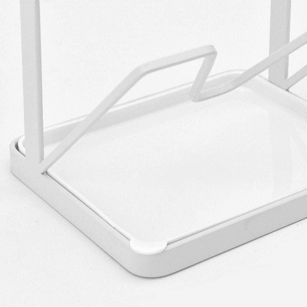 Kitchen Pot Rack Wall Hanging Type Punch-Free Hanging Pot Lid Shelf with Water Tray Storage Supplies Cutlery