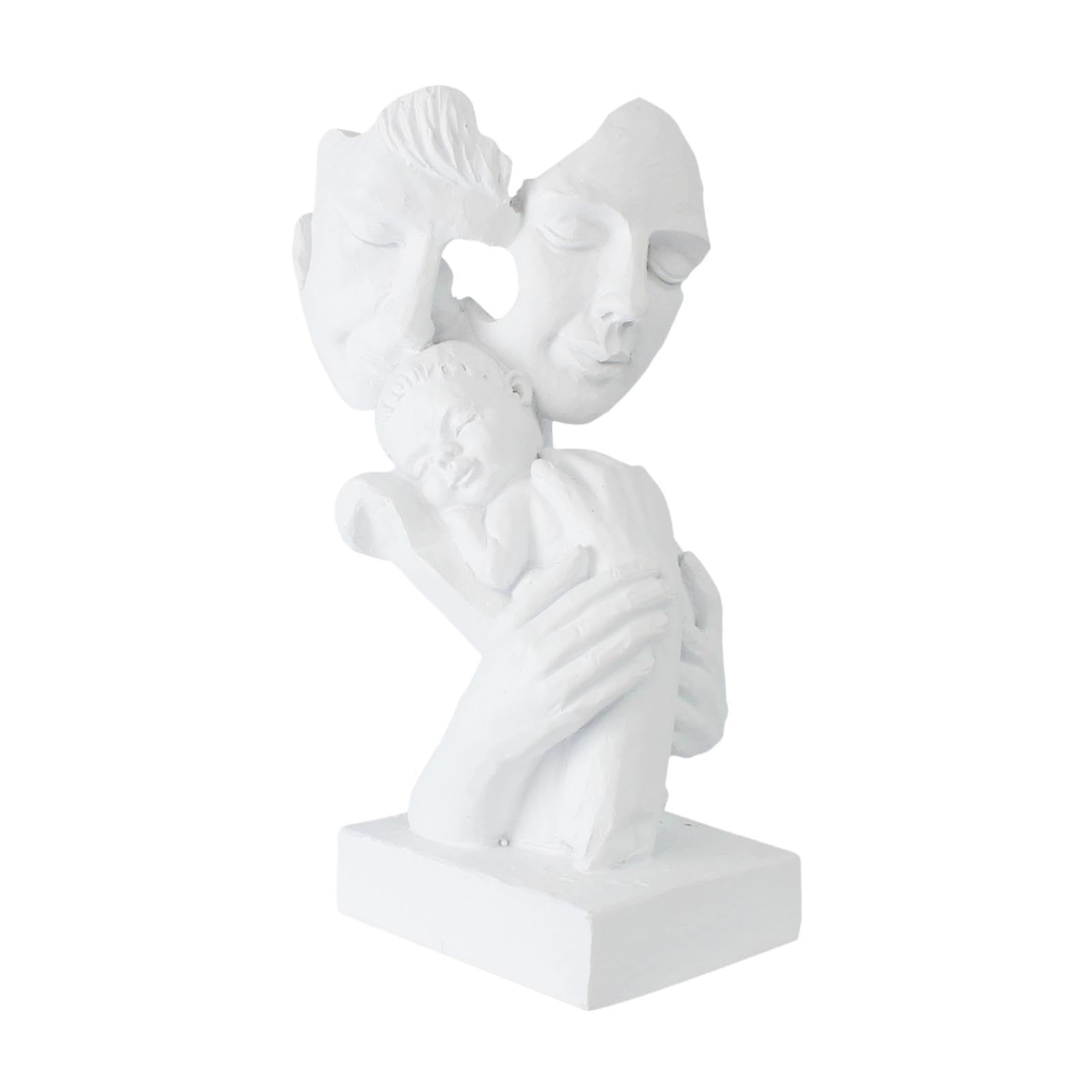 Figurine créative blanche : objet décoratif et statue d'art