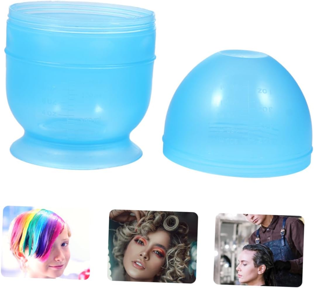 Hair Dye Mixing Bowl and Dyeing Bowl with Dual Scale Plastic Hair Color Mixing Cup for DIY and Salon Use Color