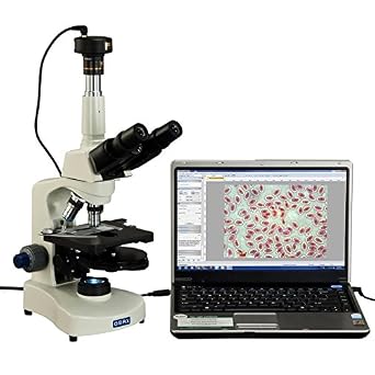 OMAX M8311-PHB3-C50 2000X Trinocular Phase Contrast Compound Microscope