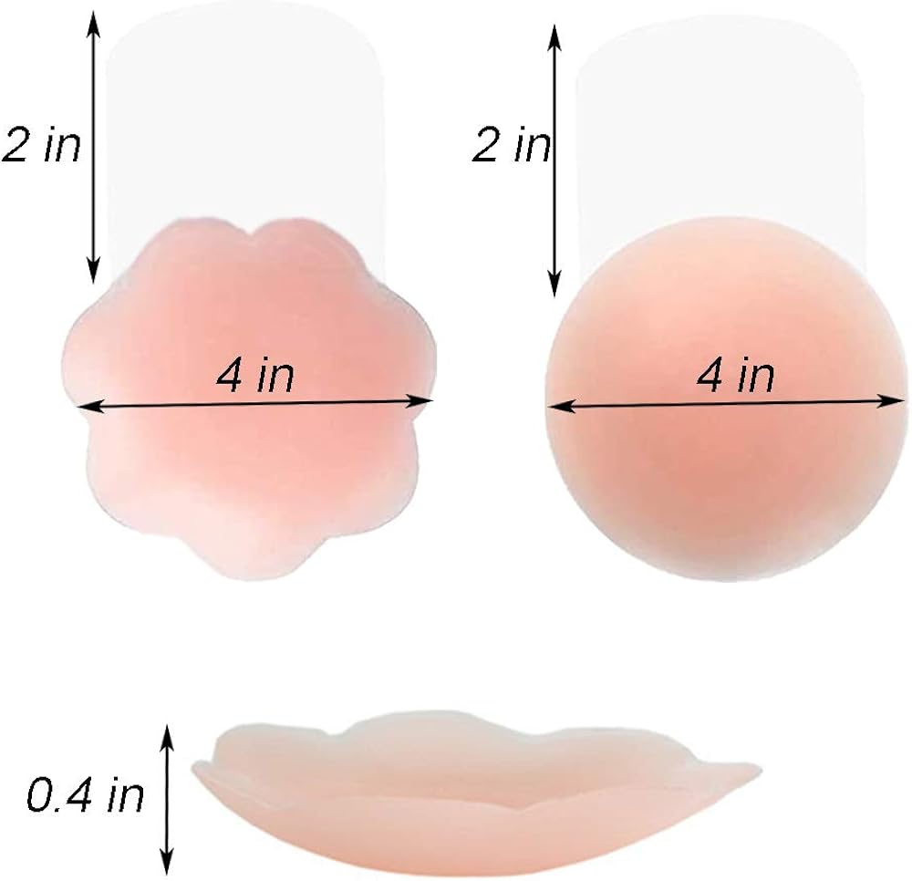 Nipple Covers Lift, Strapless Sticky Push up Reusable Silicone Tape Bra, Invisible Adhesive Bras for Women & Girls Pink at  Women’s Clothing store