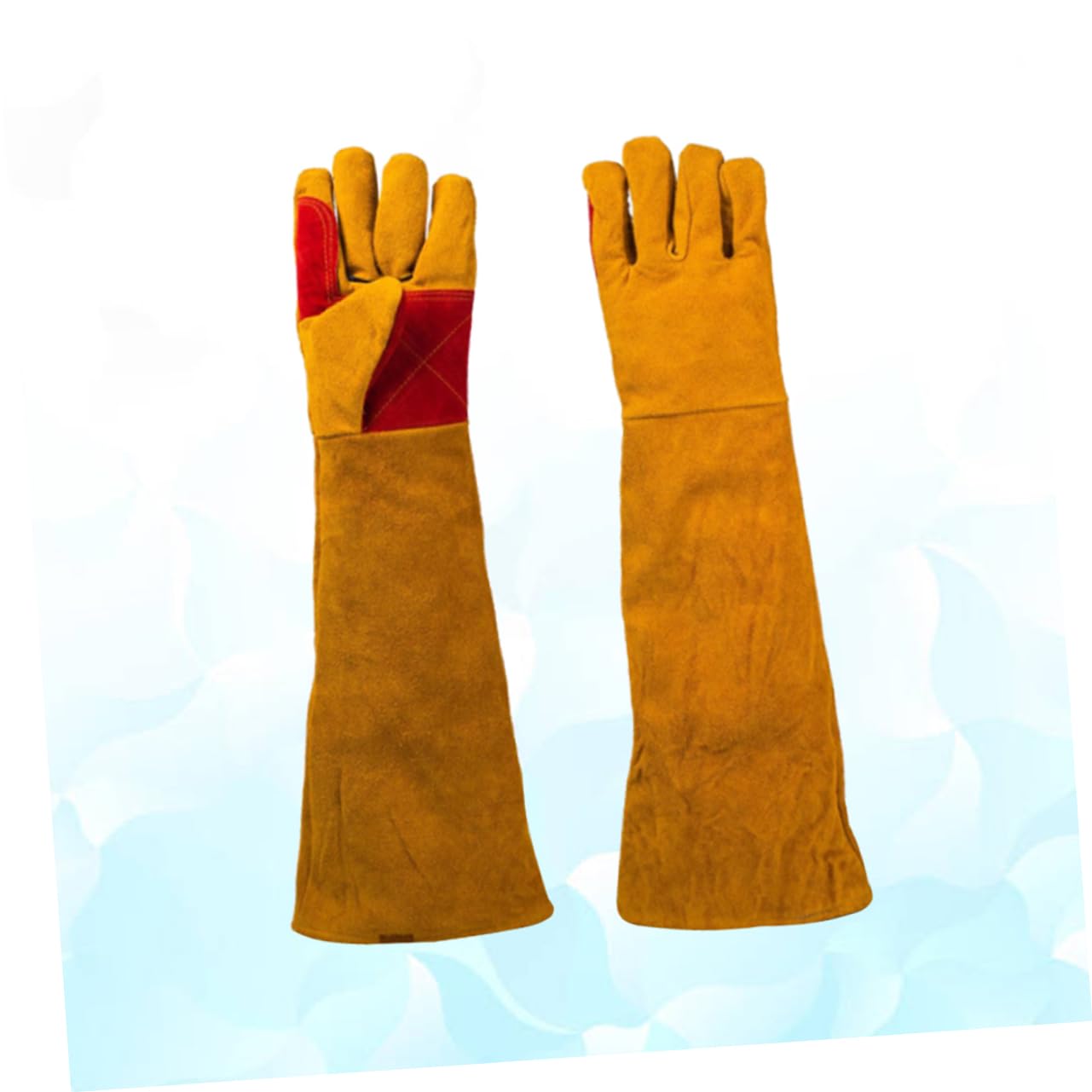 Moufles de Soudage en Cuir Bovin Résistants à L'usure 60 Cm