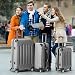 Karl home Lightweight Suitcase Set, 3-Piece ABS Hard Shell Luggage with 4 Spinner Wheels & Resilient Handle, Durable Cabin Suitcase for Travel, (Silver, 20/24/28)