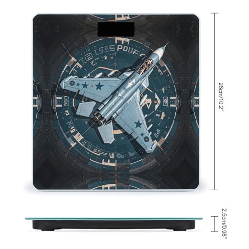 Báscula digital de baño Air Force Fighter Jet 400 lb miniatura 2