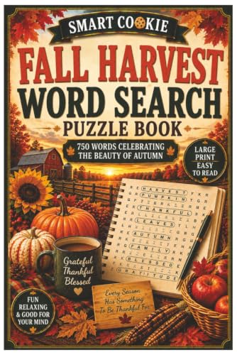 Fall Harvest Word Search Puzzle Book: Another Smart Cookie Adventure! (Smart Cookie Puzzle Books) image 2