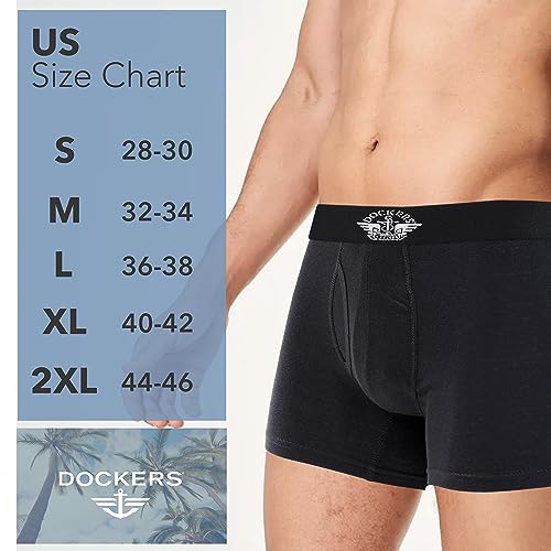 DOCKERS Mens Boxer Briefs Breathable Cotton Underwear for Men Pack of 5 - image 6