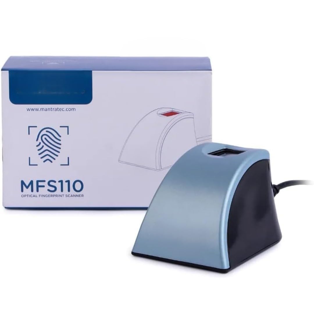 Yukonics MFS110 L1 Mantra Biometric Fingerprint USB Scanner with USB Type-C OTG | Latest Version | 3-Year RD Services | 3-Year Warranty | Metallic Blue-picture-13