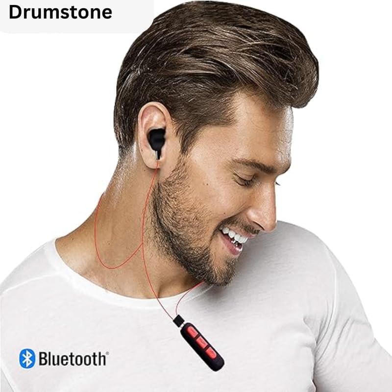Image of Drumstone 𝟏𝟓 𝐘𝐞𝐚𝐫𝐬 𝐆𝐮𝐚𝐫𝐚𝐧𝐭𝐞𝐞 4D Bass Magnetic Neckband Wireless Bluetooth Earphones - Stereo Sound, Hands-Free Mic, TF Card Slot - Noise Cancelling, Sweatproof - Ideal Gift