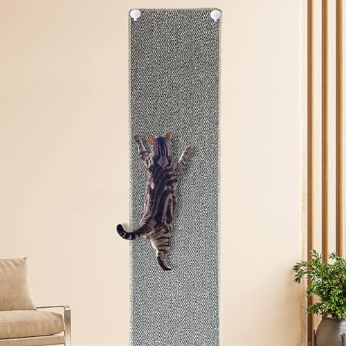 Alfombra para gato grande para escalar y rascar de pared 70.9x15.7 pulg miniatura 1