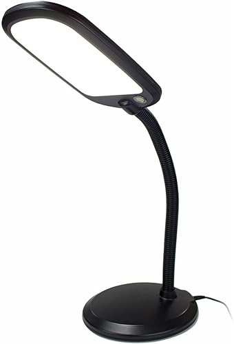 HomeConcept Slim Design LED Bright Reader Natural Daylight Full Spectrum Escritorio Lámpara Negro