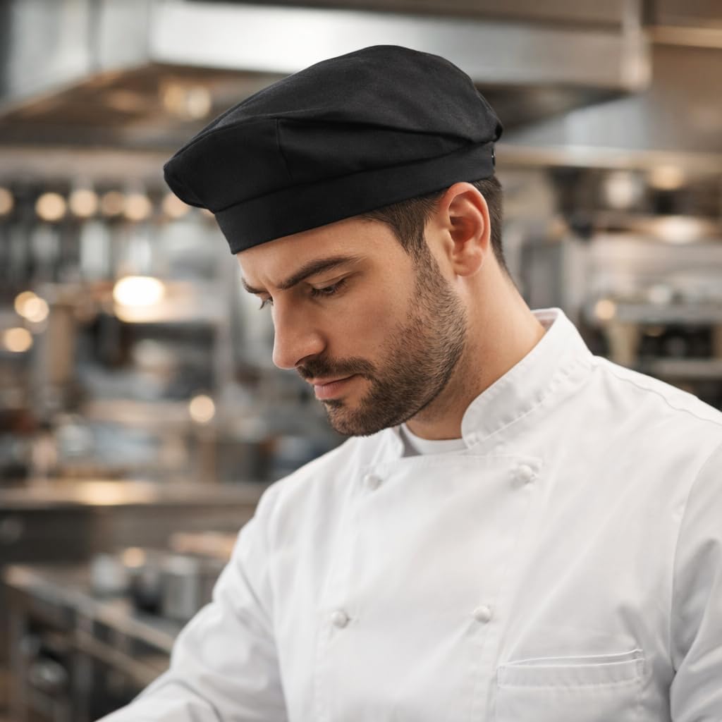 NOLITOY Cookware Hat Chefs Beanies for Adults Kitchen Beret Chef Outfit Restaurant Hat Hats Aprons Nets Chefs - Image 4