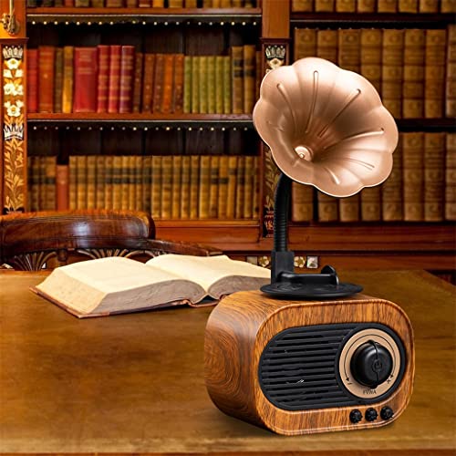 Altavoz Radio Retro Vintage Forma Gramófono miniatura 4