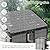5.5x4 FT Resin Storage Shed with Floor, Easy Assemly Outdoor Small Plastic Shed with 2 Doors & 2 Windows, Locable Storage Garden Shed for Bike Lawn Mower Garbage Can