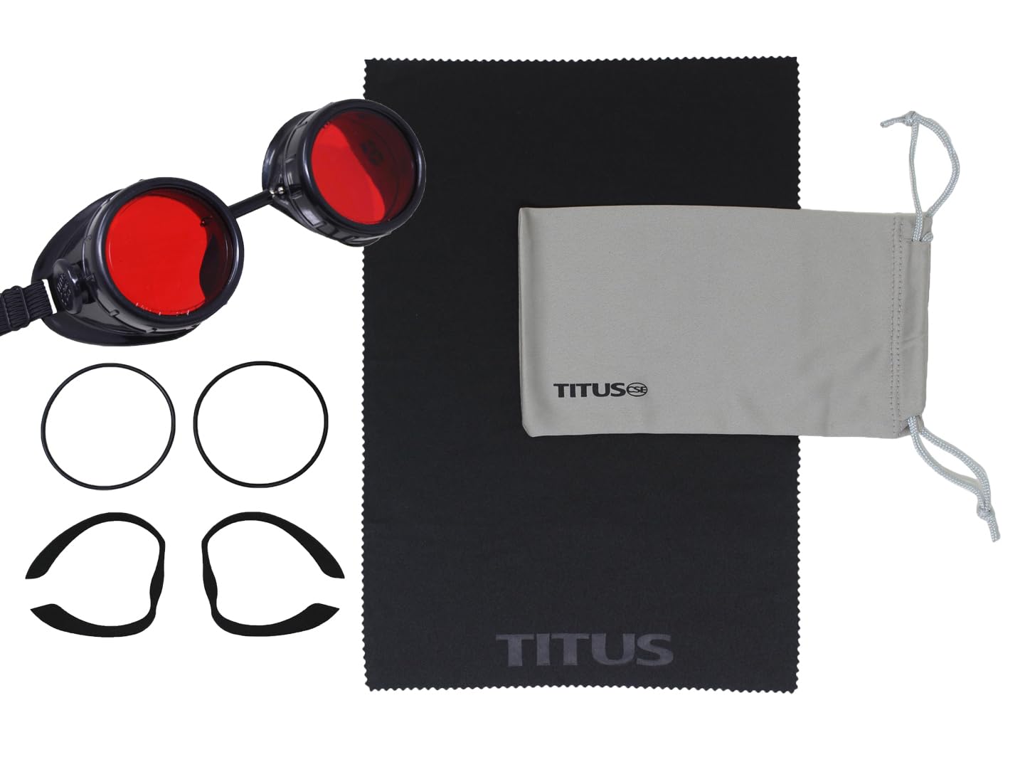 TITUS Cup Type C Frame Industrial Quality Welding Goggles UV IR Green 5,7,8,9,10,11,12,13,14,or 16 Filter With Pouch & Pads