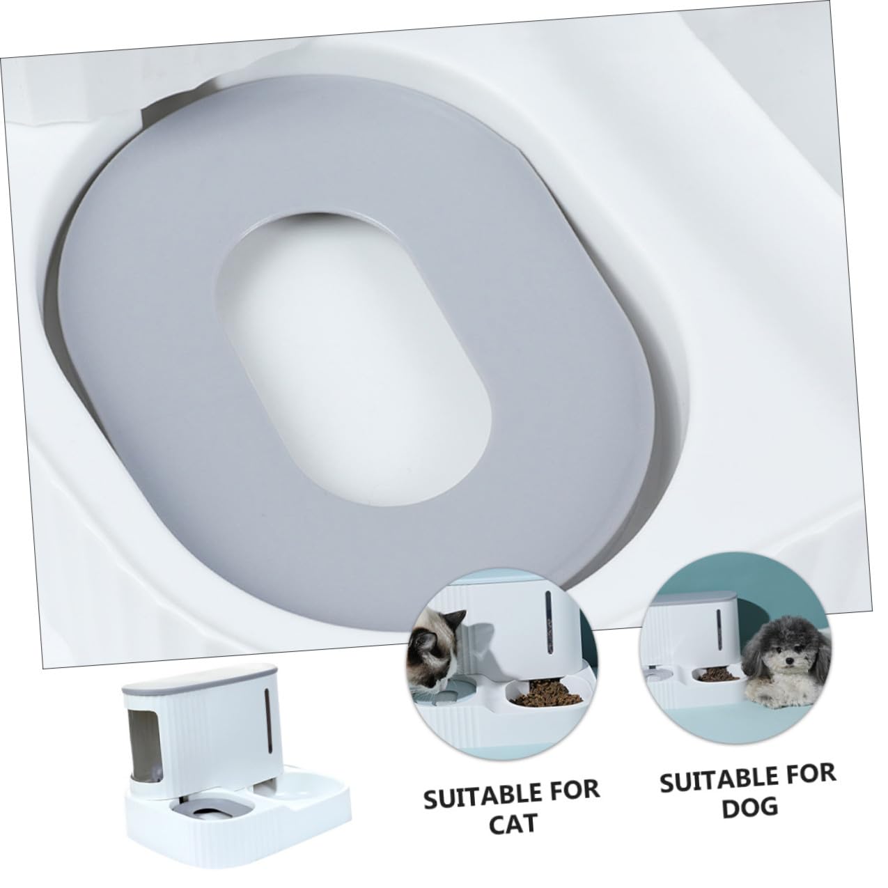 Distributeur Automatique d'eau et Croquettes pour Chat, 3l 0, 85l