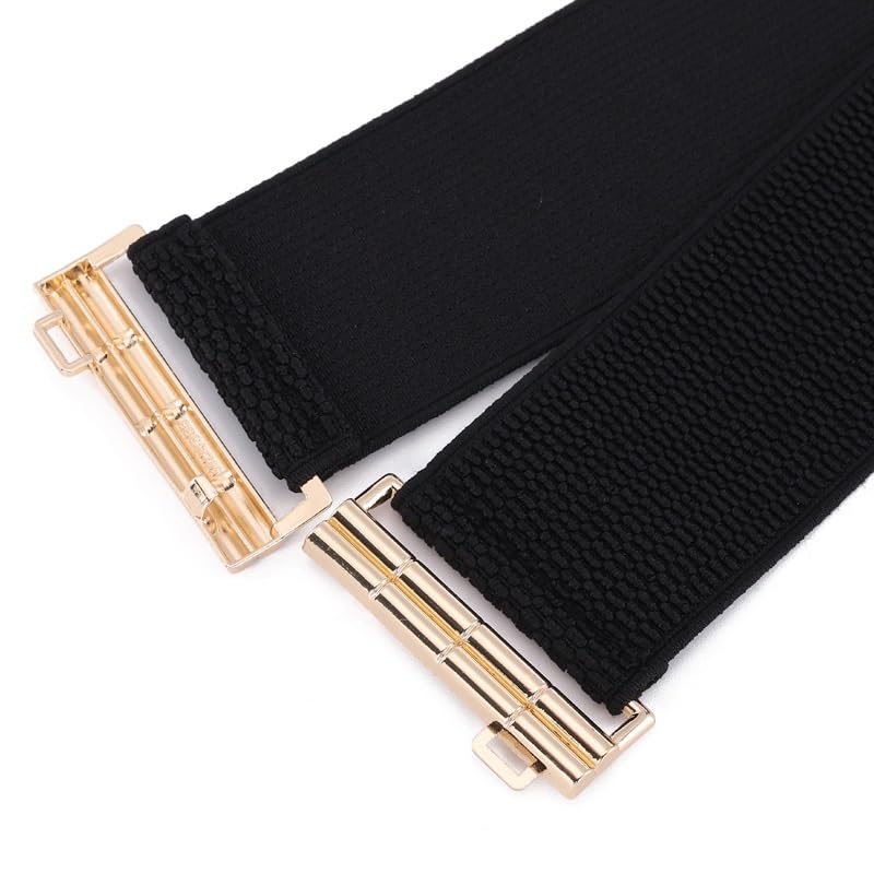 Ladies' Buckle Elastic Waist Belt Elastic Waist Dress Decorative Belt4