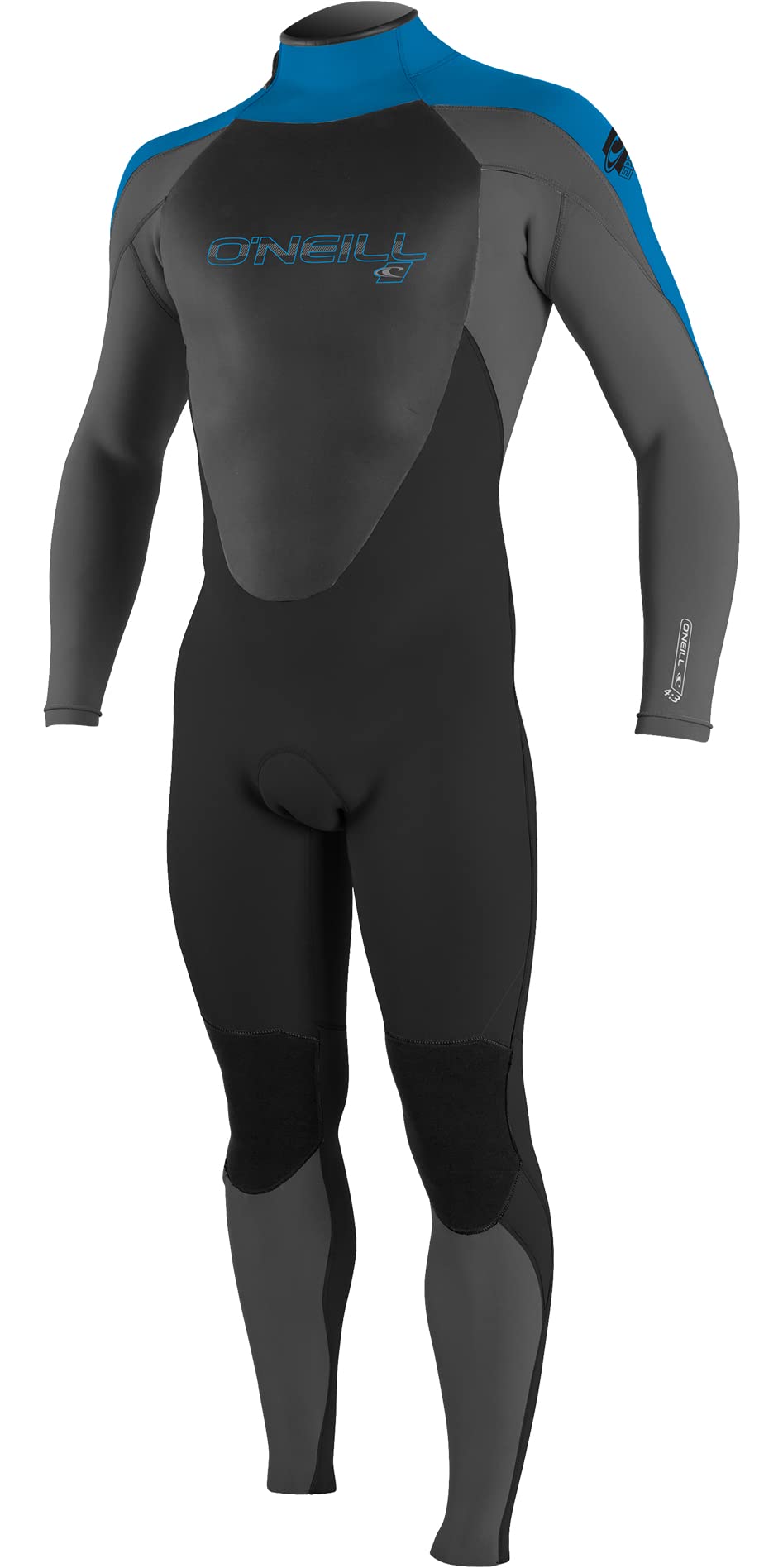 O'Neill Youth Epic 4/3mm Back Zip Full Wetsuit, Black/Smoke/Ocean, 4-picture-27