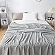 Hayisugal Tagesdecke 100% Baumwolle Waffelpique Kuscheldecke Flauschige Wohndecke Soft Sommerdecke Waffeloptik Luftige Baumwolldecke als Bett Überwurf, Sofa Couch Decke, Hellgrau, 200 x 230cm