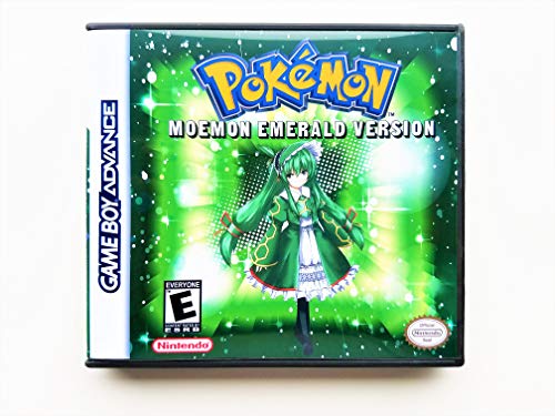 Pokemon moemon emerald (with case, cover art, and game) gameboy a…