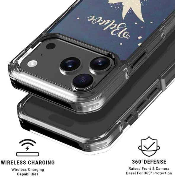 Skinit Clear Phone Case Compatible with iPhone 17 Pro - Officially Licensed Disney Tinker Bell Believe Design