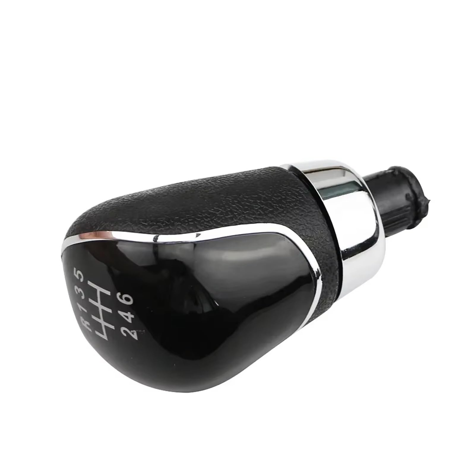 Fpterjz 5 Speed Black Gear Knob For Fiesta Mk7 For Kuga For Escape 2008-2012 5/6 Speed Mt Gear Shift Knob Silicone Gear Stick Cover(5 Speed Black)
