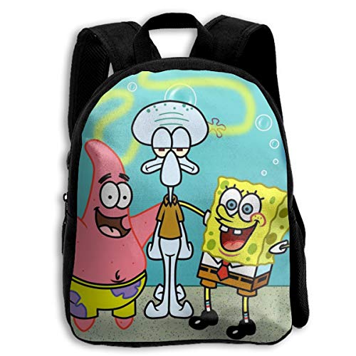 Mochila infantil con diseño de Bob Esponja con texto en inglés   Chling