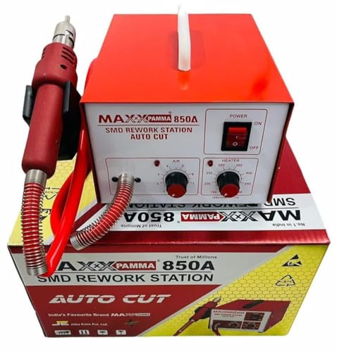 Image of DIVYE Auto-cut SMD Rework Station Chip Component Remover Hot Air Gun Maxx Pamma 850- Watt 270 W Heat Gun