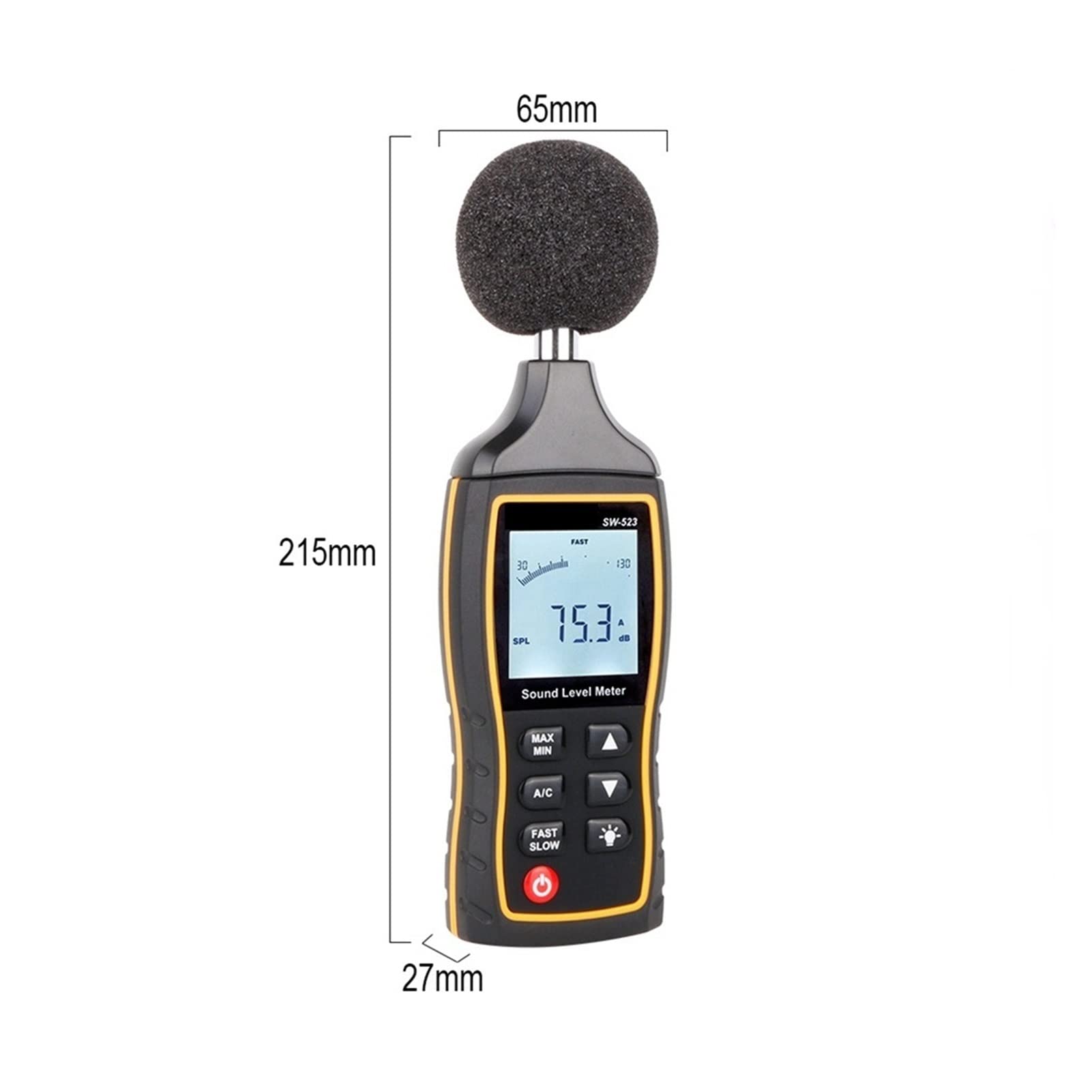 Mierniki poziomu dźwięku, Mierniki poziomu dźwięku cyfrowe ręczne miernik miernika db 30~130dB decybele mini minier